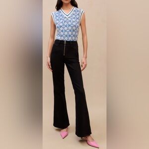 Maje Pidra Black Flare Jeans